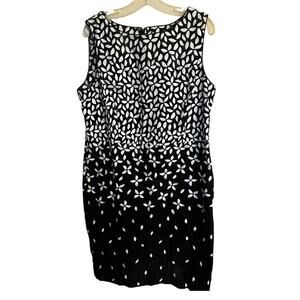 Talbots sleeveless floral sheath dress